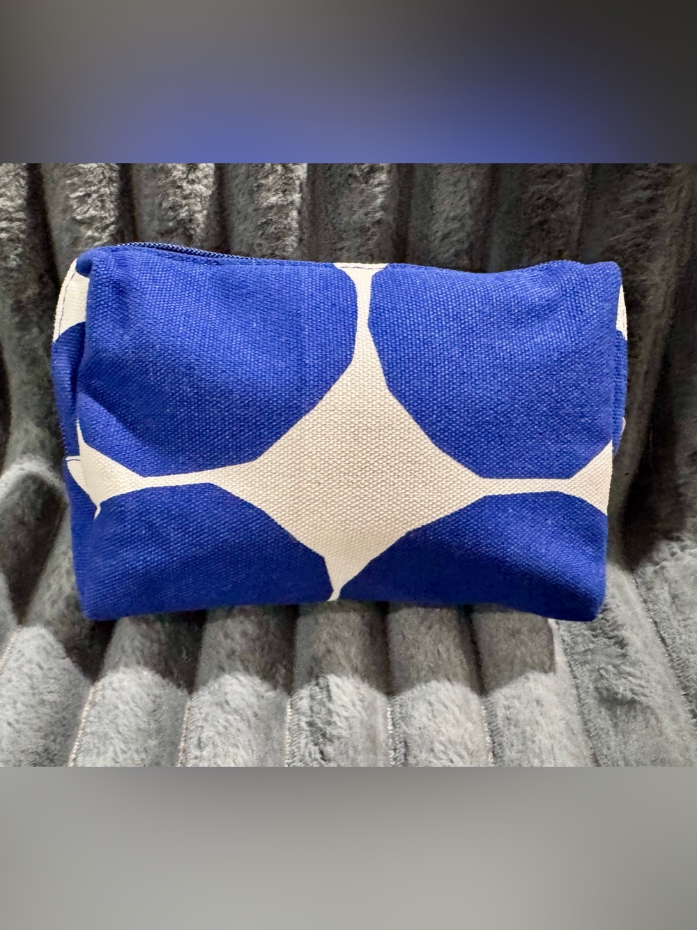 Marimekko Blue and White Small Tote Bag